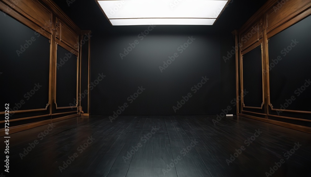 Darkroom background with a platform to showcase, product products marketing concept, background Darkroom background with a platform to showcase, product products marketing concept, background