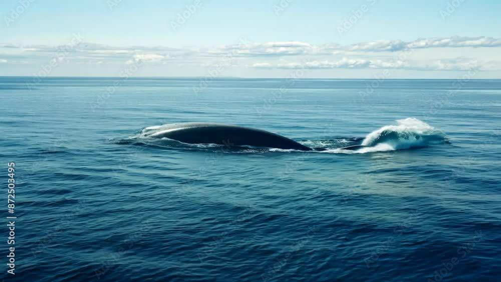 Orca Whale Fin Emerging from Calm Ocean with Ai generated.
Orca Whale Fin Emerging from Calm Ocean with Ai generated.
