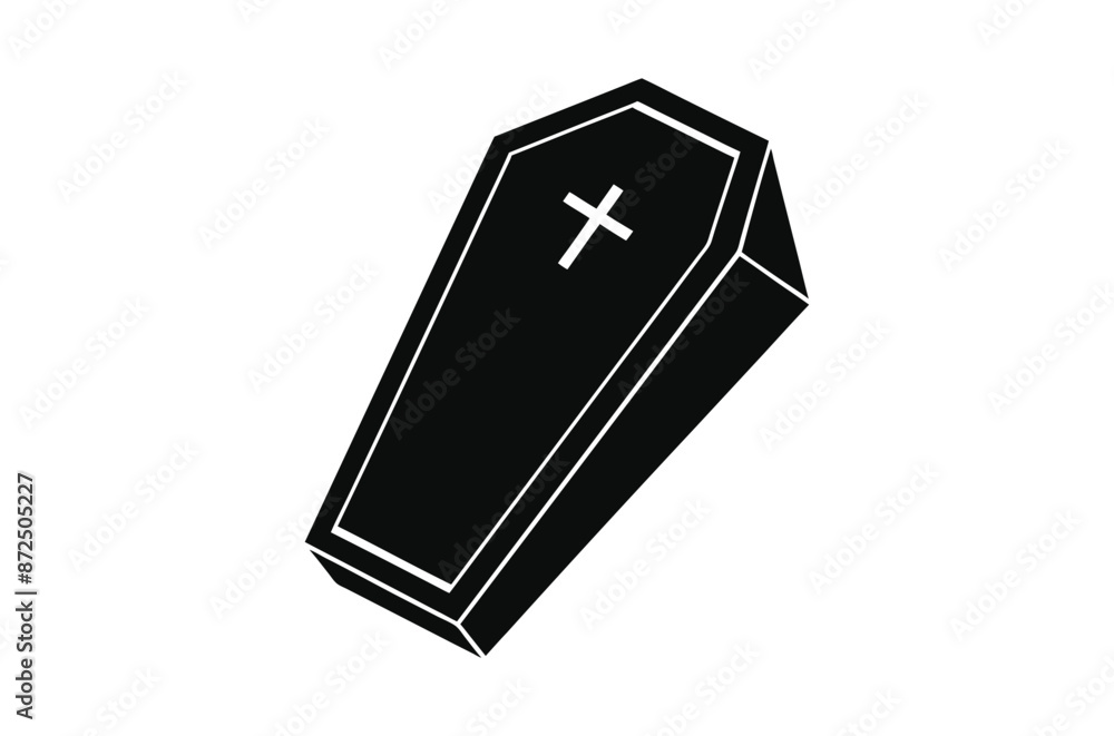 3d render of a symbol, coffin vector, icon vector illustration, coffin silhouette of a coffin isolated on a white background, eps, png, svg, vector 3d render of a symbol, coffin vector, icon vector illustration, coffin silhouette of a coffin isolated on a white background, eps, png, svg, vector