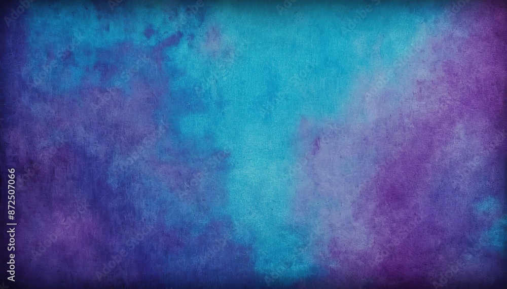 Fototapeta premium Abstract Blurred teal purple blue background. Soft light gradient backdrop with place for text