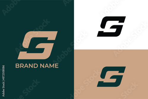 initial letter GC G modern abstract vector, letter G  Universal elegant vector emblem Premium business logotype