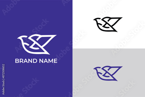 yoga pose silhouette, Flying Wings Bird Logo abstract gym yoga and fitness logo, line art colibri logo humming bird vector, logo icon bird in flight for a business company, dove of peace