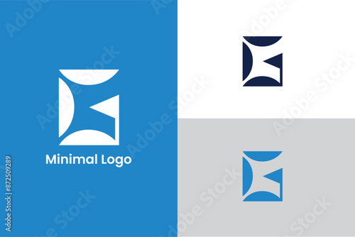 initial letter G Minimal elegant monogram art logo, letter GC connected chain link logo, letter G C spider web iconic logo