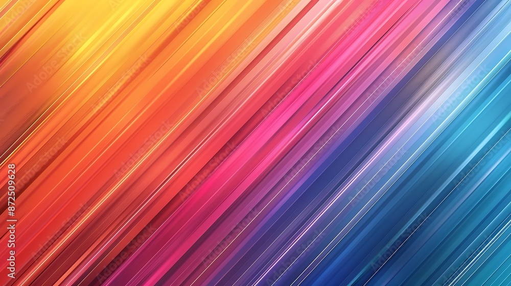 Colorful background with diagonal lines in various shades of rainbow colors, creating an abstract and modern wallpaper design. The colorful gradient adds vibrancy to the composition while emphasizing Colorful background with diagonal lines in various shades of rainbow colors, creating an abstract and modern wallpaper design. The colorful gradient adds vibrancy to the composition while emphasizing