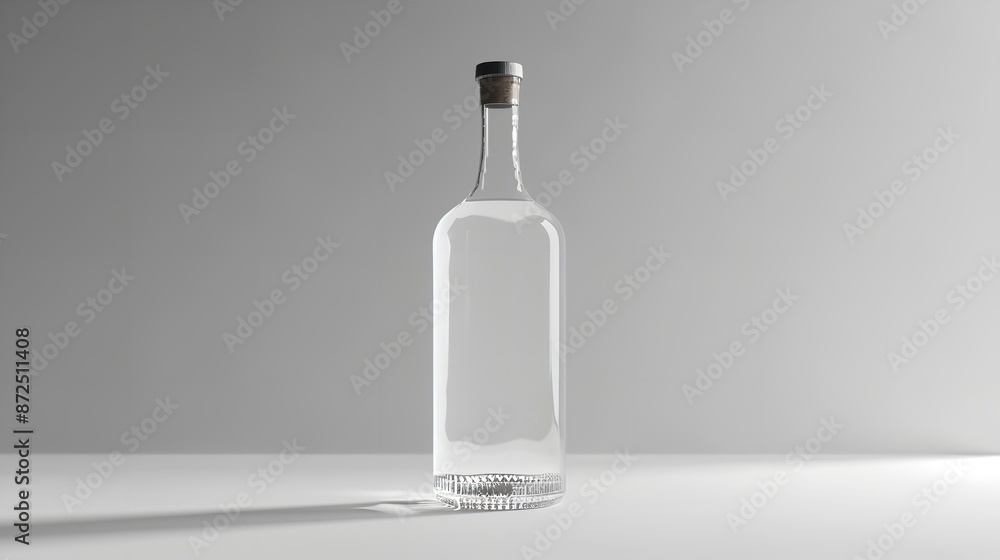 Vodka Bottle on White Background Illustration (8K)
Vodka Bottle on White Background Illustration (8K)