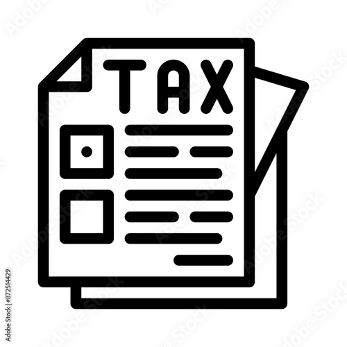 tax line icon