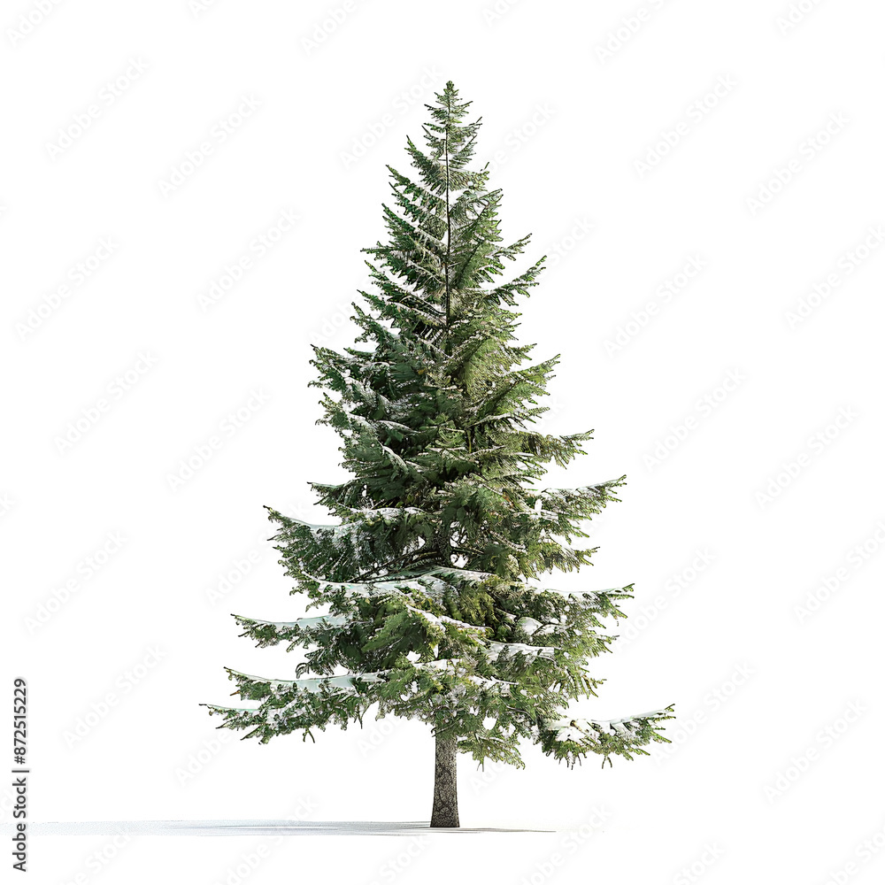 Fototapeta premium Editorialized Title: Majestic Spruce Tree Standing Tall..festivity