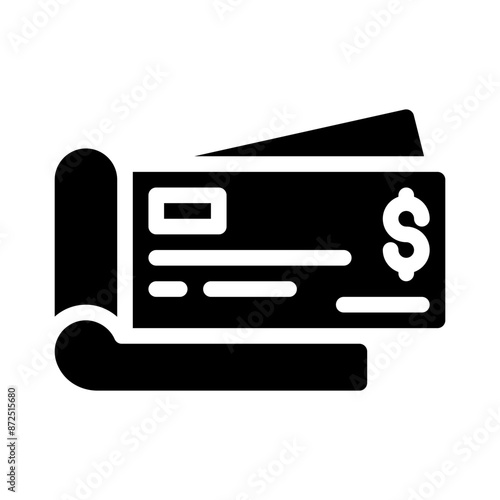 checkbook glyph icon