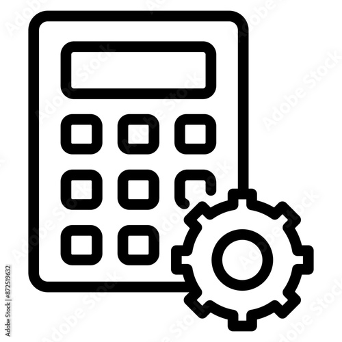 Calculator icon. Accounting calculator icon. calculator vector