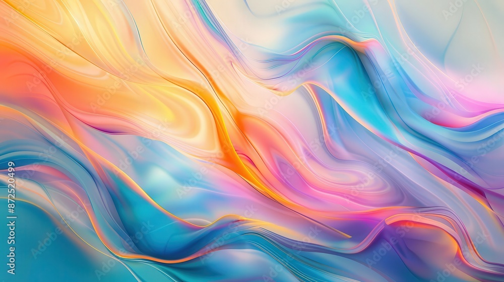 Fluid marble textures blending seamlessly creating colorful abstract waves Fluid marble textures blending seamlessly creating colorful abstract waves