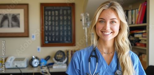 Female Medical Professional Smiling In An Office Setting During The Day