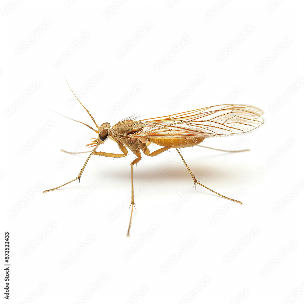 Tropical Midge Palm Leaf Isolated on White Background Tropical Midge Palm Leaf Isolated on White Background