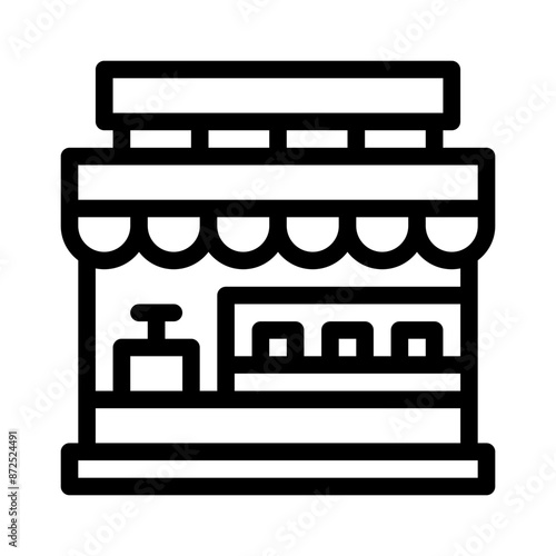 restaurant line icon
