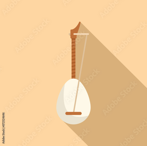 Turkish saz baglama, a traditional stringed musical instrument, featuring a long neck and a round body