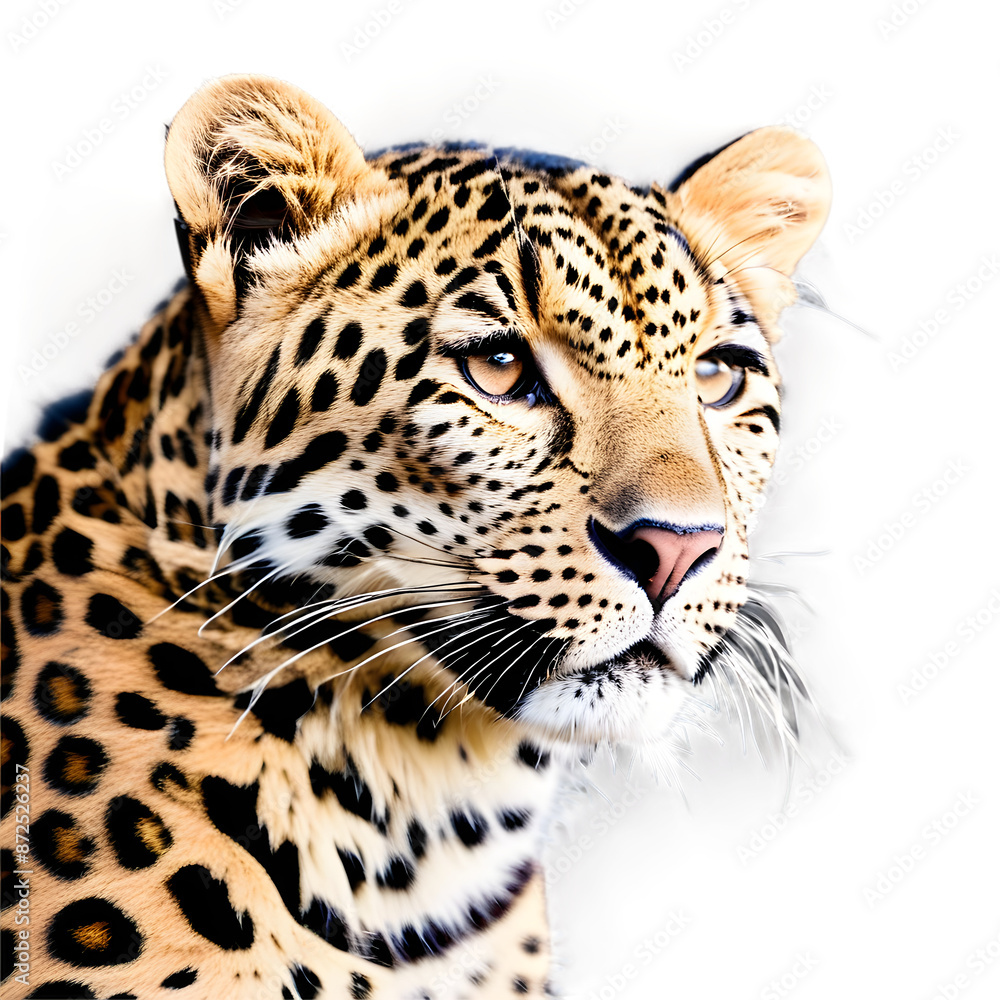 Full leopard isolated on transparent PNG background. Full leopard isolated on transparent PNG background.