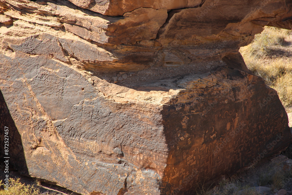 Obraz premium ancient rock painting 
