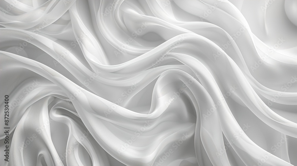 Obraz premium White abstract silk background