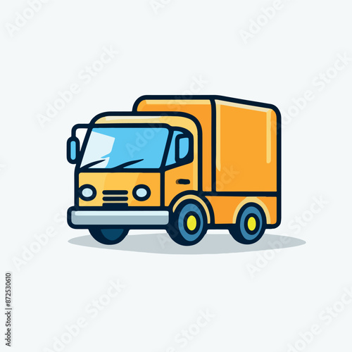 "Truck Cargo Icon EPS 10 | Transportation Symbol Illustrator: Sleek vector graphic for logistics, perfect for web and app interfaces."