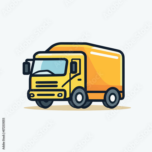 "Vector Delivery Truck Icon EPS 10 | Transportation Symbol Illustrator: Modern and functional design for logistics, suitable for all platforms."