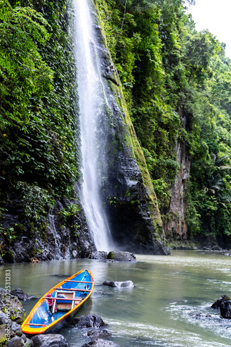 Pagsanjan Falls, also known as Cavinti Falls, is one of the most famous waterfalls in the Philippines. 
