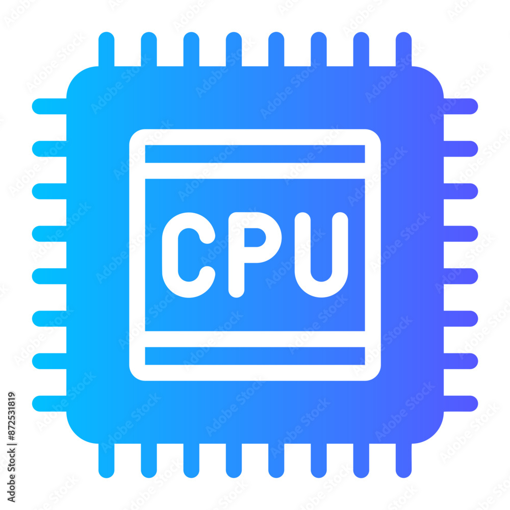 cpu Gradient icon cpu Gradient icon