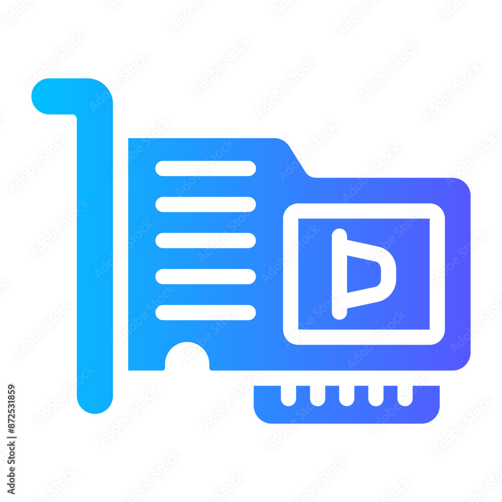 sound card Gradient icon sound card Gradient icon