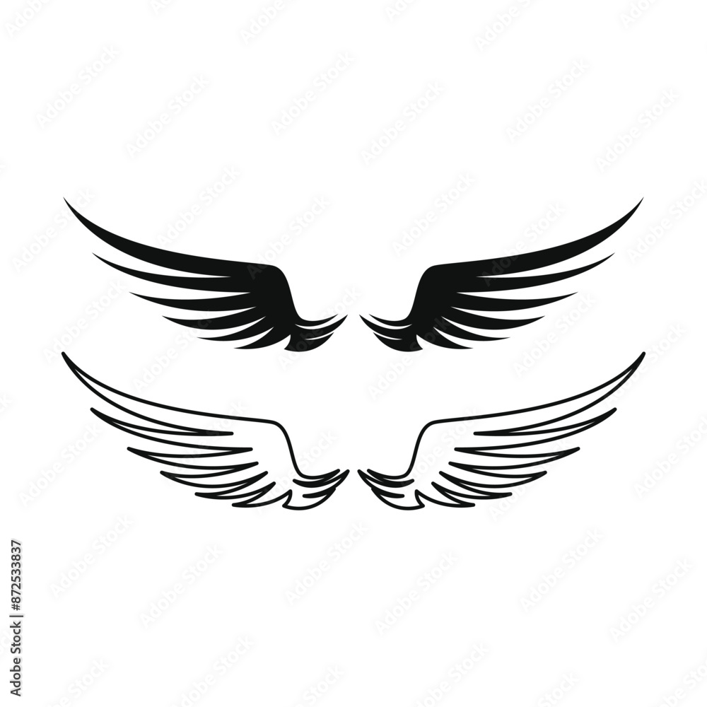 eagle wing tattoo logo design concept idea eagle wing tattoo logo design concept idea