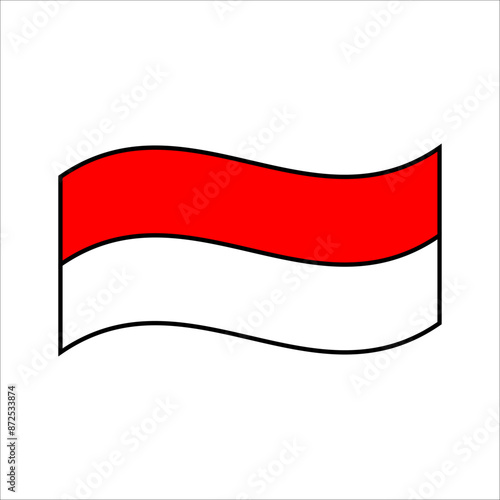 Free Download Indonesian Flag Decoration Vector Element - GFXLoad