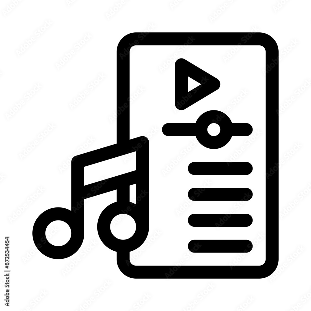 music line icon