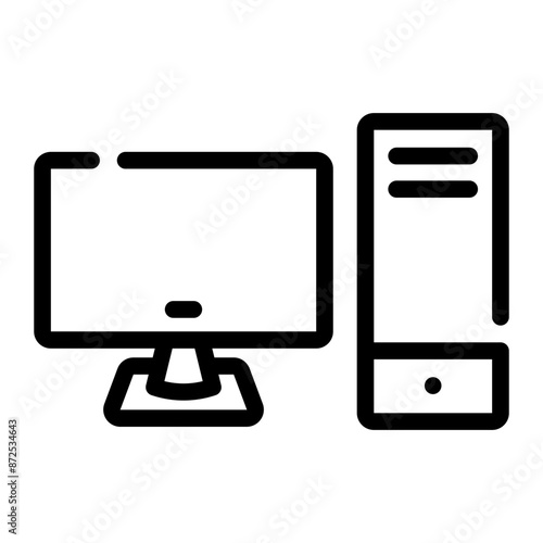 computer Line Icon