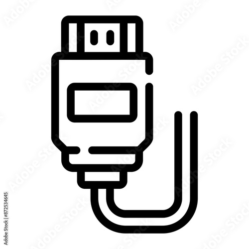 hdmi Line Icon