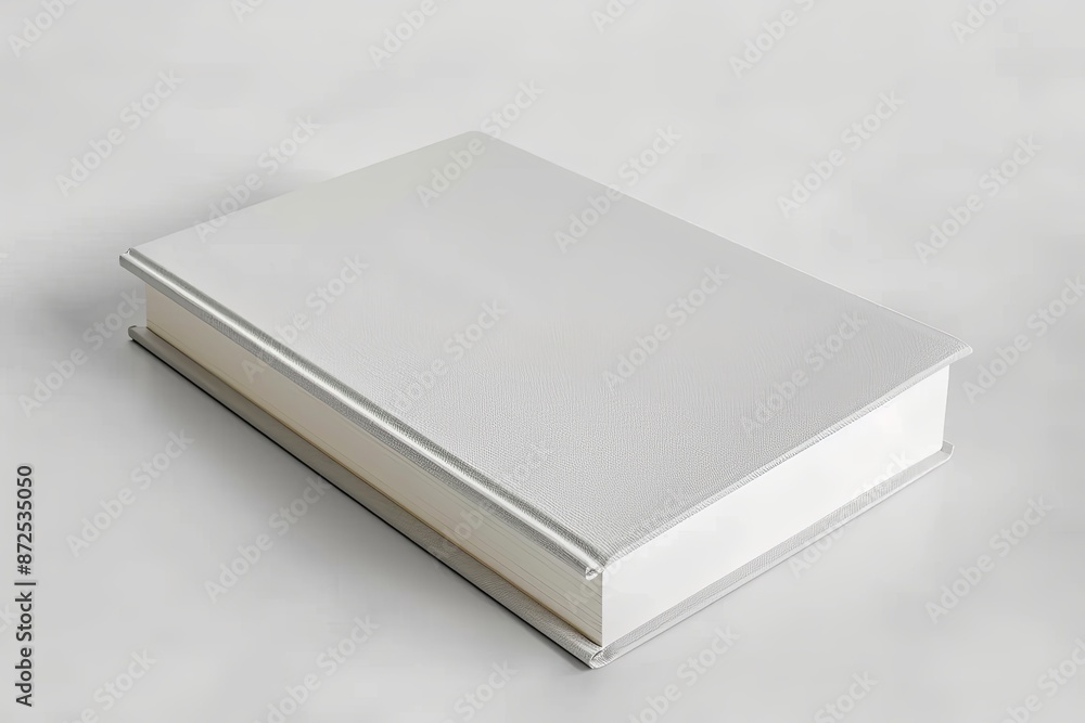 White book cover mockup on isolated white background created with generative AI White book cover mockup on isolated white background created with generative AI