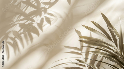Soft beige shadow pattern on a light background, creating a gentle and elegant texture