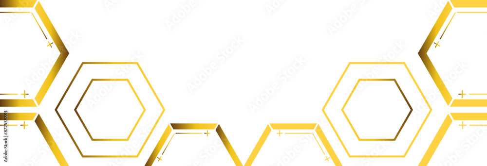 golden hexagon frame bottom decoration golden hexagon frame bottom decoration