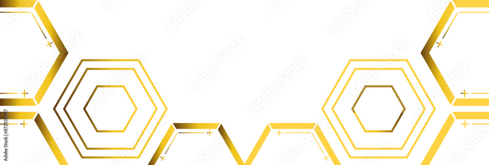 golden hexagon frame bottom decoration golden hexagon frame bottom decoration
