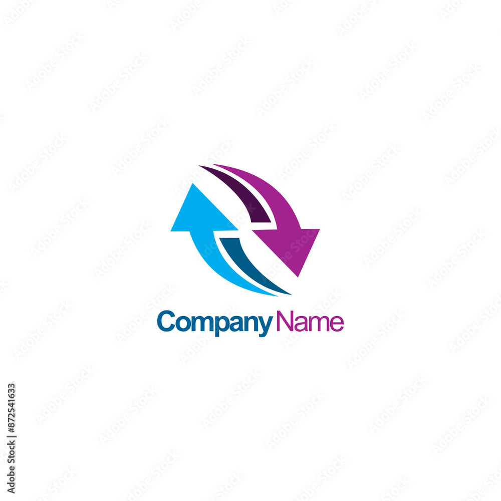 Two arrows in circle shape icon Two arrows in circle shape icon