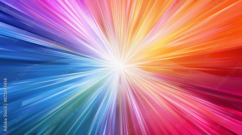 Abstract Colorful Radial Burst Design Abstract Colorful Radial Burst Design