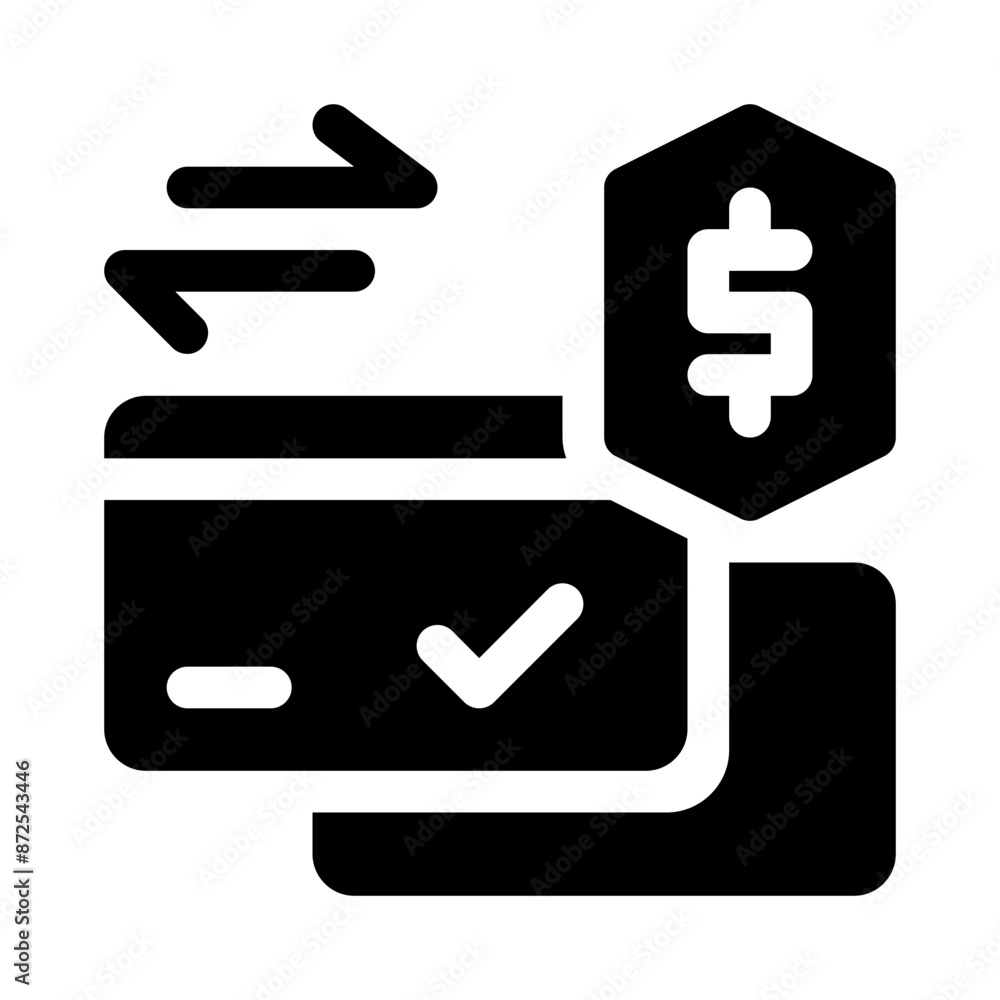 secure payment glyph icon secure payment glyph icon