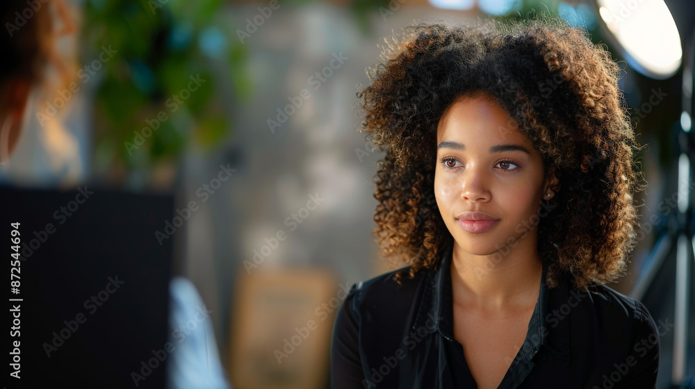 Casting Director Reviewing Headshots and Resumes Casting Director Reviewing Headshots and Resumes