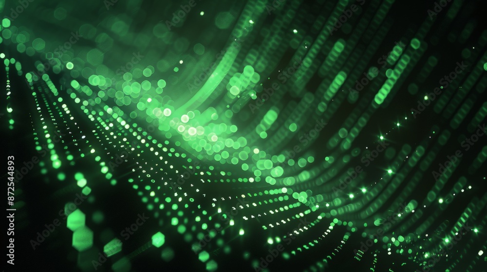 Abstract Green Lights Background Abstract Green Lights Background