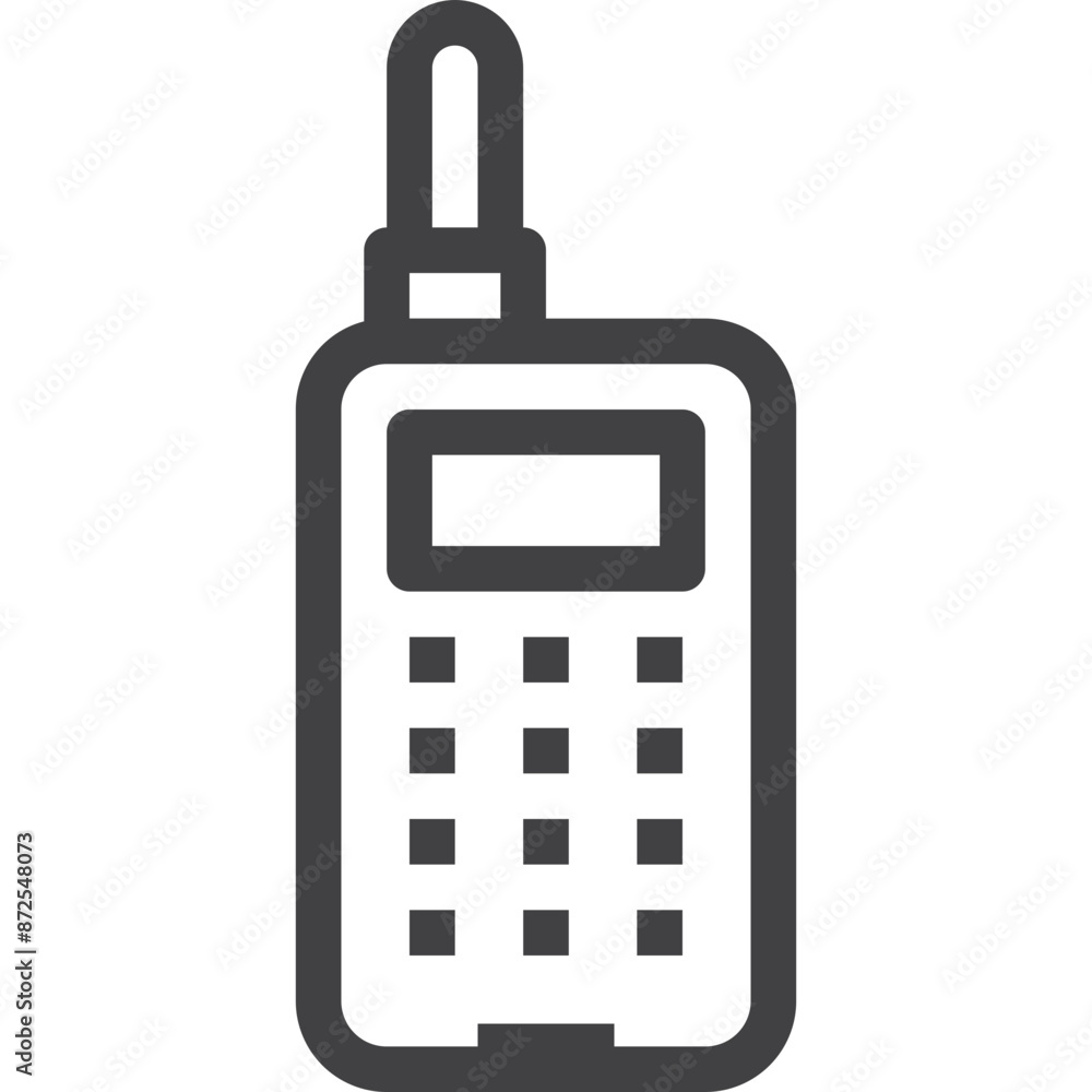 Walkie talkie outline icon on transparency background Walkie talkie outline icon on transparency background