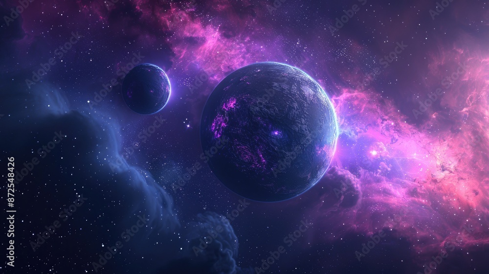 Cosmic Dance of Planets in a Nebulous Galaxy Cosmic Dance of Planets in a Nebulous Galaxy