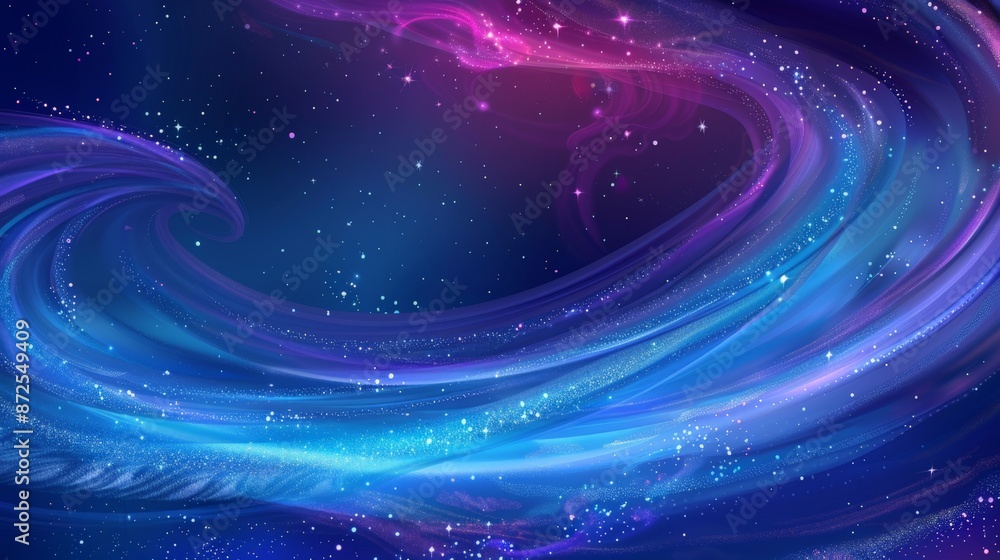 Obraz premium Swirling Galaxy of Stars and Stardust