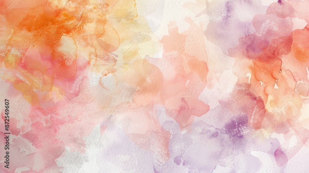 Abstract Watercolor Background in Warm Tones Abstract Watercolor Background in Warm Tones