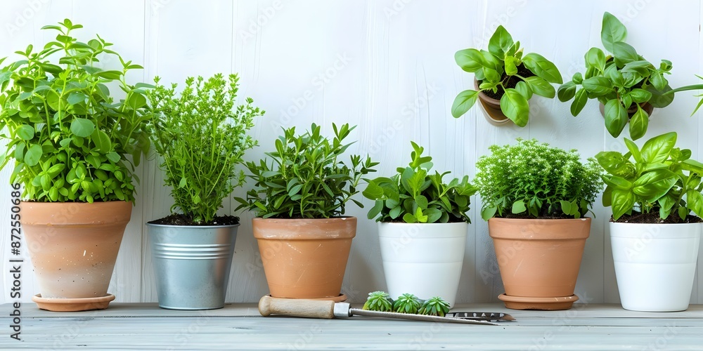 Desk arrangement with plant specimens and gardening tools for horticulture job role. Concept Horticulture Office Setup, Plant Specimens Display, Gardening Tools Organization Desk arrangement with plant specimens and gardening tools for horticulture job role. Concept Horticulture Office Setup, Plant Specimens Display, Gardening Tools Organization