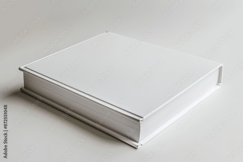 White book cover mockup on isolated white background created with generative AI White book cover mockup on isolated white background created with generative AI