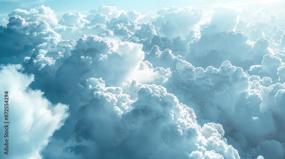 A Breathtaking View of Clouds from Above