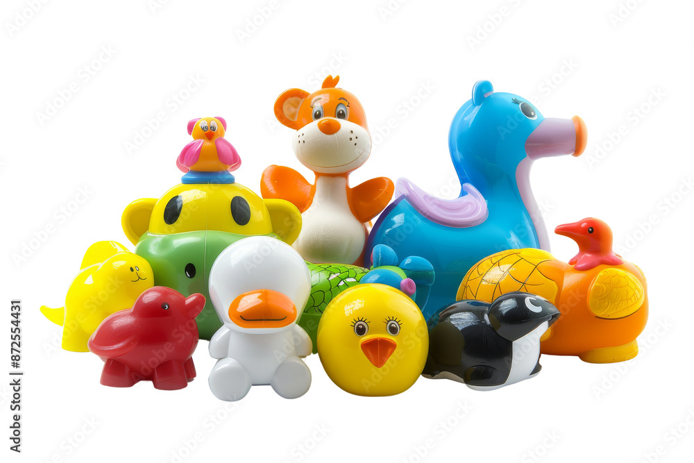 Colorful Toy Animals Group Colorful Toy Animals Group