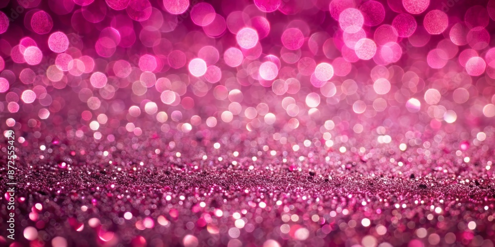 Pink Glitter Background with Bokeh Lights - Abstract Sparkle Texture Pink Glitter Background with Bokeh Lights - Abstract Sparkle Texture