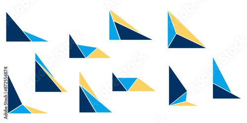 Geometric Corner Shape SET